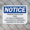 Signmission Primary Evacuation Point In Case Of Emergency, 14 in W x Rectangle, Plastic OS-2PACK-NS-P-1014-L-17803 - alternate 7